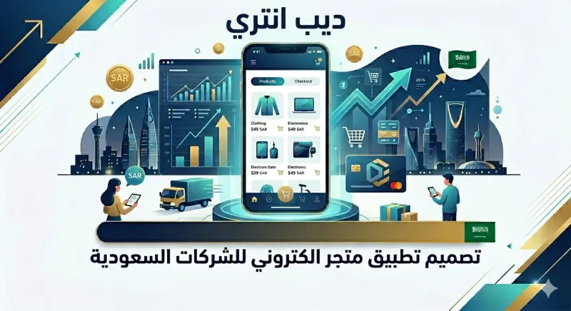 ​تصميم تطبيق متجر الكتروني