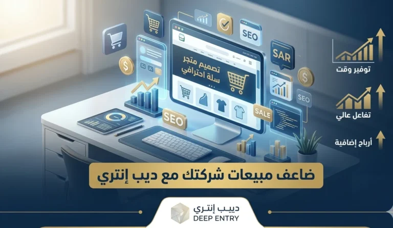 تصميم متجر سلة احترافي_ ضاعف مبيعات شركتك مع ديب إنتري__